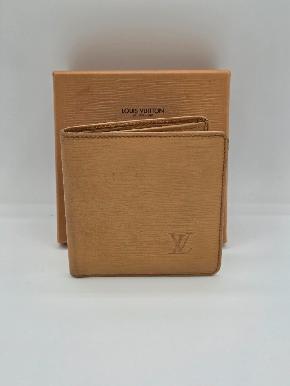 Louis Vuitton Epi Leather Malletier Limited Edition Bifold Wallet | Tan | Box